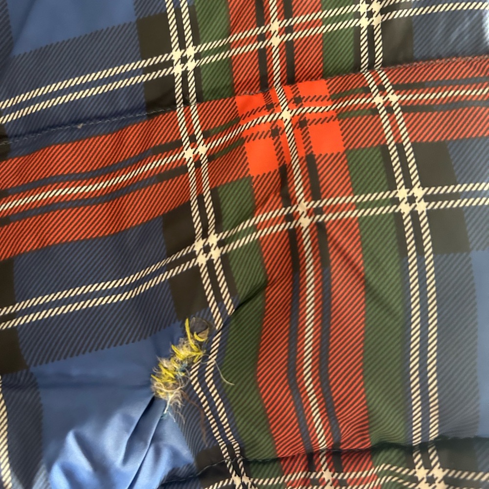 JW Anderson x Uniqlo, plaid puffer, blue,red - Picture 6 of 6